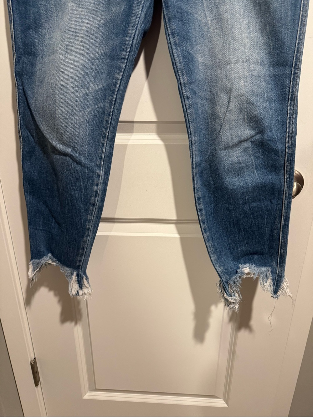 Kancan Raw Hem Crop Jeans - Size 14 - Picture 3 of 5